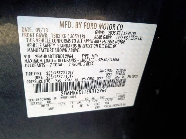 Photo 10 from auction – 2014 FORD FLEX LIMIT with VIN 2FMHK6DT1EBD12964