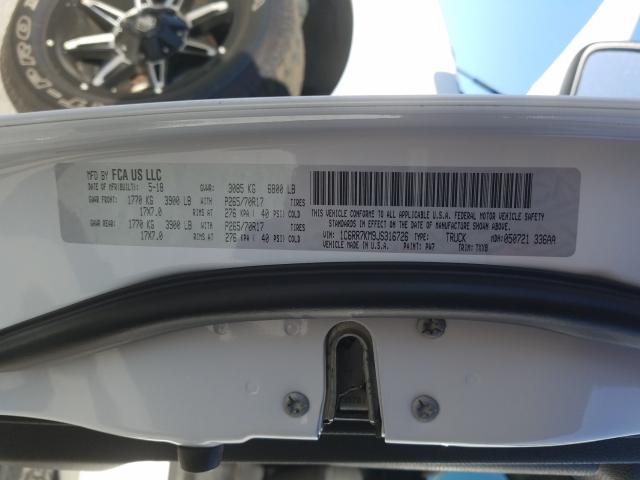 Photo 10 from auction – 2018 RAM 1500 ST with VIN 1C6RR7KM9JS316726
