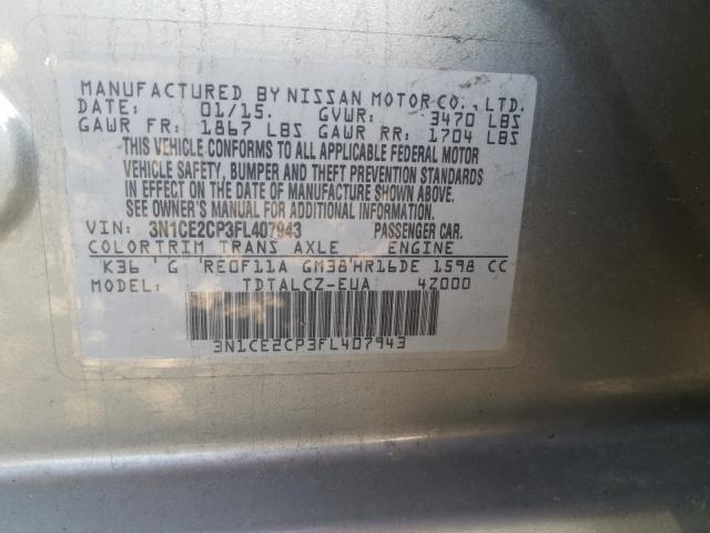Photo 10 from auction – 2015 NISSAN VERSA NOTE with VIN 3N1CE2CP3FL407943