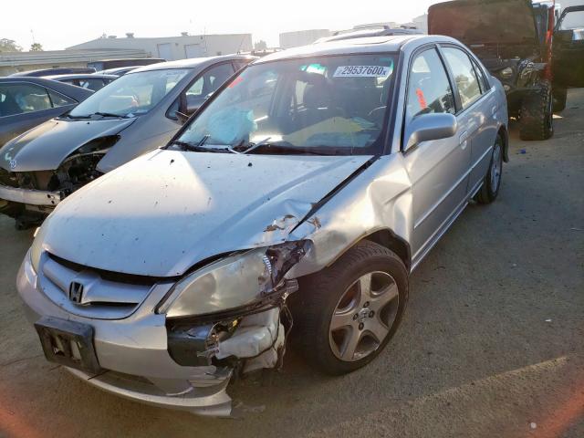 Photo 2 from auction – 2004 HONDA CIVIC EX with VIN 2HGES26794H558383