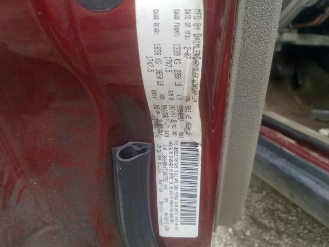 Photo 10 from auction – 2007 JEEP COMMANDER with VIN 1J8HH48KX7C607792