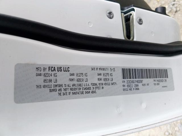 Photo 10 from auction – 2015 DODGE CHARGER SE with VIN 2C3CDXBG1FH832587