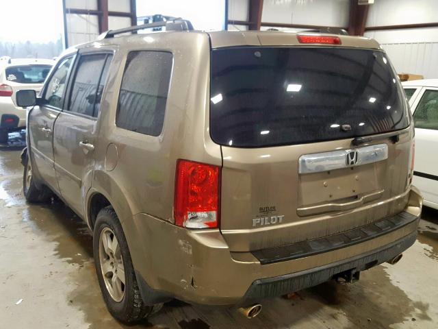 Photo 3 from auction – 2011 HONDA PILOT EX with VIN 5FNYF3H47BB054281