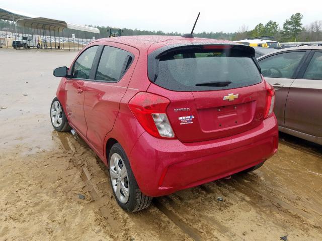 Photo 3 from auction – 2020 CHEVROLET SPARK LS with VIN KL8CB6SA0LC400510