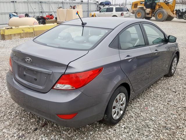 Photo 4 from auction – 2016 HYUNDAI ACCENT SE with VIN KMHCT4AE0GU006207