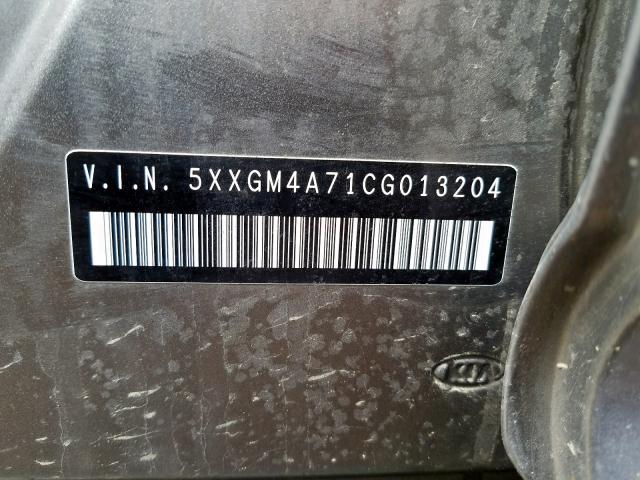 Photo 10 from auction – 2012 KIA OPTIMA LX with VIN 5XXGM4A71CG013204