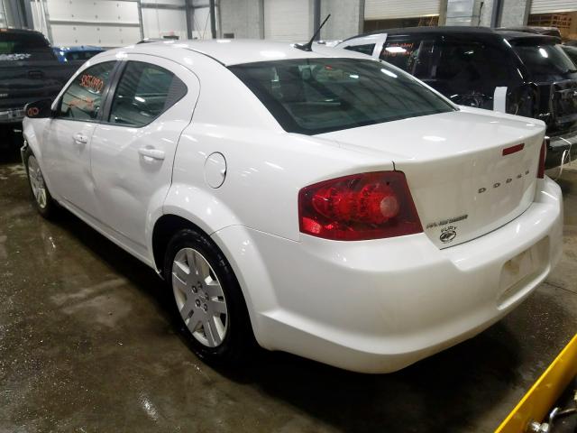 Photo 3 from auction – 2012 DODGE AVENGER SE with VIN 1C3CDZAB6CN136554
