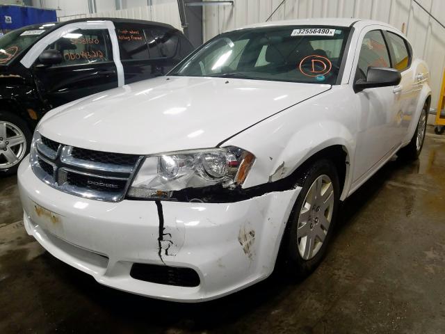 Photo 2 from auction – 2012 DODGE AVENGER SE with VIN 1C3CDZAB6CN136554