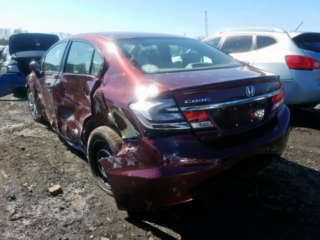 Photo 3 from auction – 2015 HONDA CIVIC LX with VIN 19XFB2F55FE253124