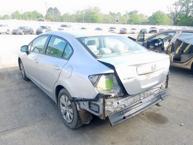 Photo 3 from auction – 2012 HONDA CIVIC LX with VIN 2HGFB2F50CH557916