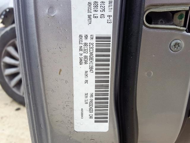 Photo 10 from auction – 2014 CHRYSLER 300 with VIN 2C3CCAAG8EH119847