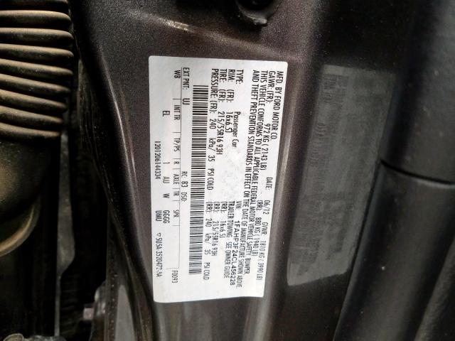 Photo 10 from auction – 2012 FORD FOCUS SE with VIN 1FAHP3F24CL456228