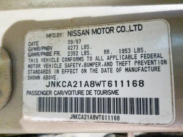 Photo 10 from auction – 1998 INFINITI I30 with VIN JNKCA21A8WT611168