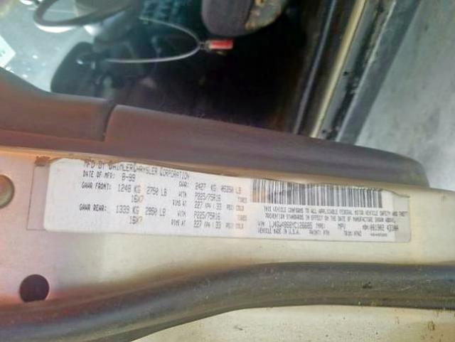 Photo 10 from auction – 2000 JEEP GRAND CHER with VIN 1J4GW48S8YC126685