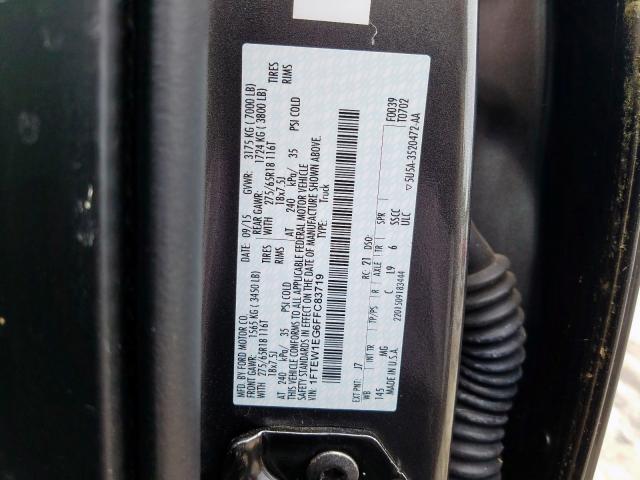 Photo 10 from auction – 2015 FORD F150 SUPER with VIN 1FTEW1EG6FFC83719