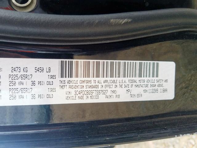 Photo 10 from auction – 2015 DODGE JOURNEY with VIN 3C4PDCBG5FT597527