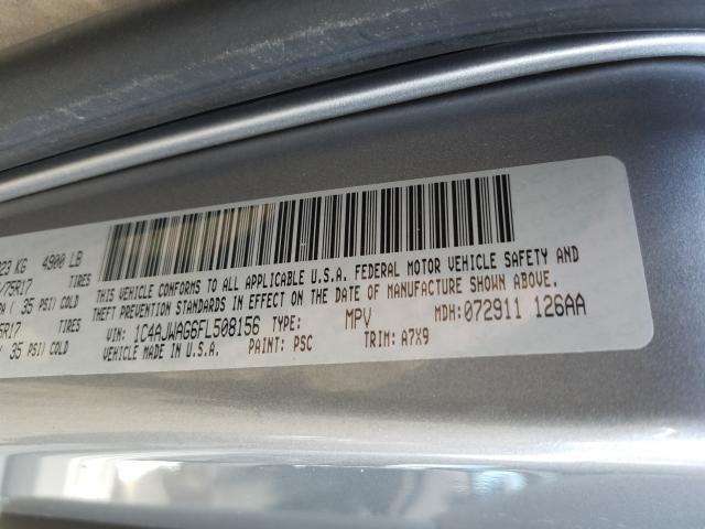 Photo 10 from auction – 2015 JEEP WRANGLER with VIN 1C4AJWAG6FL508156