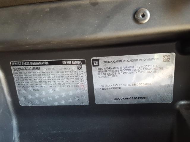 Photo 10 from auction – 2018 CHEVROLET SILVERADO with VIN 3GCUKREC9JG135865