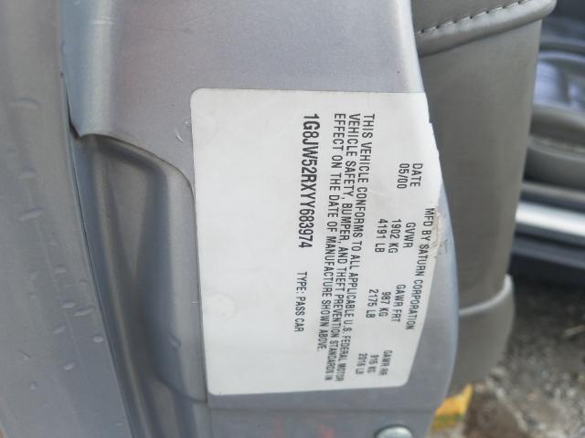 Photo 10 from auction – 2000 SATURN LS2 with VIN 1G8JW52RXYY683974