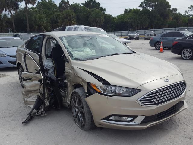 FORD FUSION SE 2017 with VIN 3FA6P0HD7HR256781 - Photo from auction