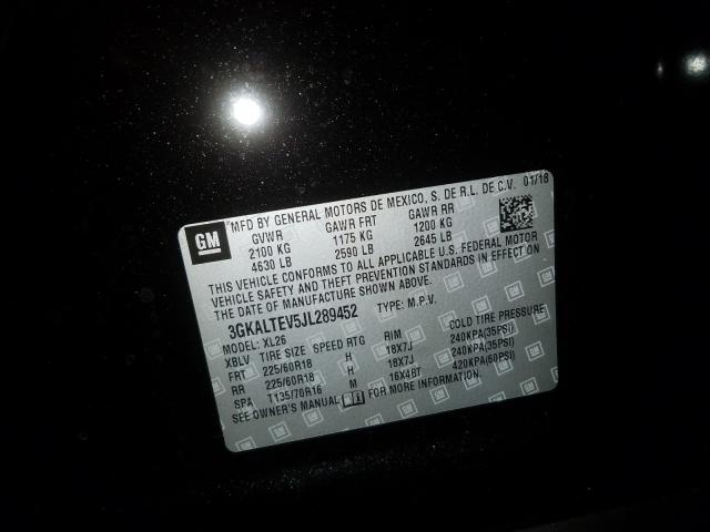 Photo 10 from auction – 2018 GMC TERRAIN SL with VIN 3GKALTEV5JL289452