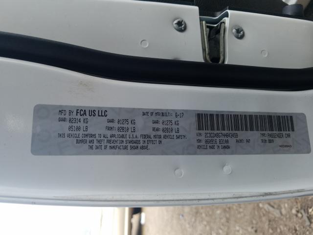 Photo 10 from auction – 2017 DODGE CHARGER SE with VIN 2C3CDXBG7HH643459