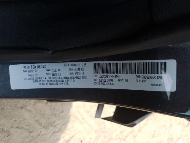 Photo 10 from auction – 2015 CHRYSLER 200 LIMITE with VIN 1C3CCCAB1FN749444