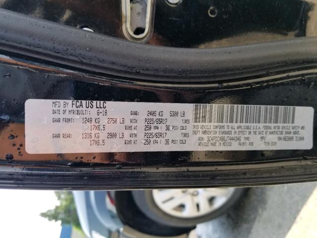 Photo 10 from auction – 2018 DODGE JOURNEY SE with VIN 3C4PDCAB6JT444346