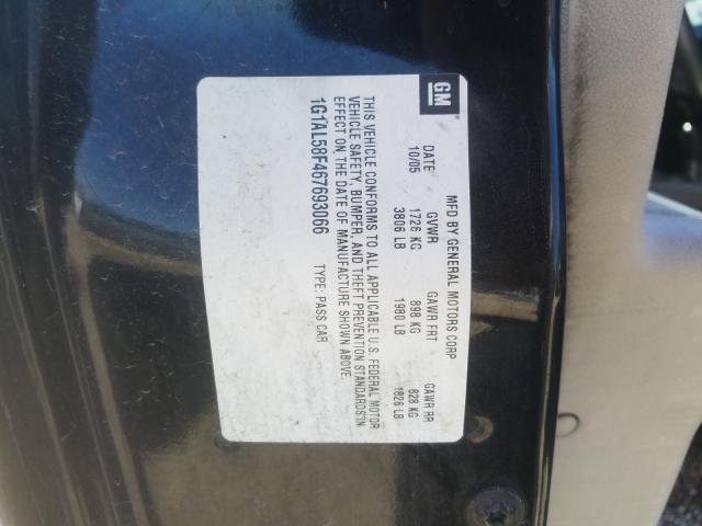 Photo 10 from auction – 2006 CHEVROLET COBALT LT with VIN 1G1AL58F467693066