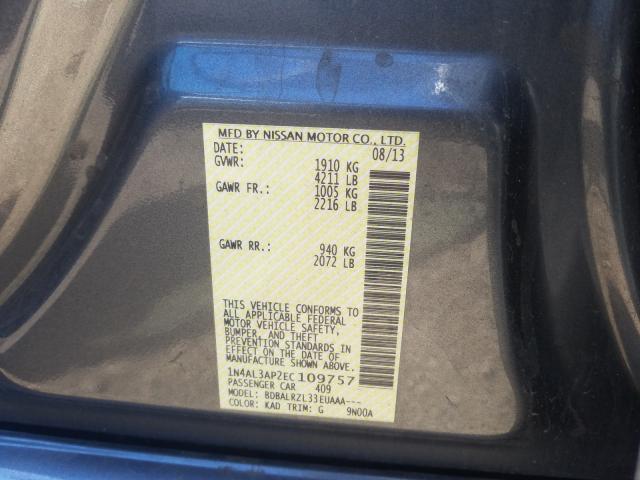 Photo 10 from auction – 2014 NISSAN ALTIMA 2.5 with VIN 1N4AL3AP2EC109757