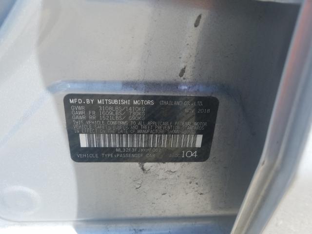 Photo 10 from auction – 2019 MITSUBISHI MIRAGE G4 with VIN ML32F3FJXKHF06258