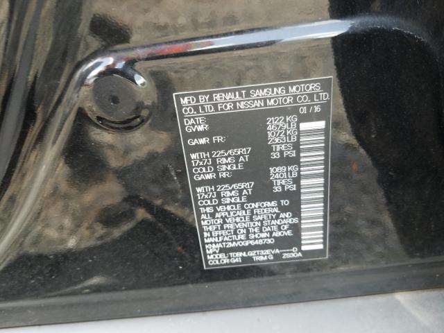 Photo 10 from auction – 2016 NISSAN ROGUE S with VIN KNMAT2MV0GP648730