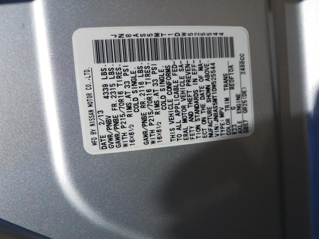 Photo 10 from auction – 2013 NISSAN ROGUE S with VIN JN8AS5MT1DW525544