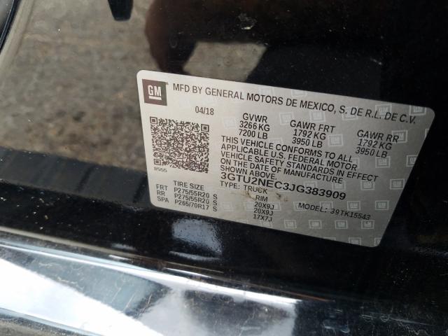 Photo 10 from auction – 2018 GMC SIERRA K15 with VIN 3GTU2NEC3JG383909