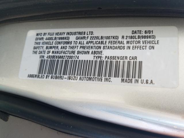 Photo 10 from auction – 2002 SUBARU LEGACY GT with VIN 4S3BE656627200174