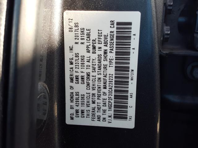 Photo 10 from auction – 2012 HONDA ACCORD LX with VIN 1HGCP2F30CA239232