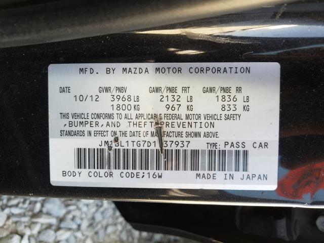 Photo 10 from auction – 2013 MAZDA 3 I with VIN JM1BL1TG7D1737937