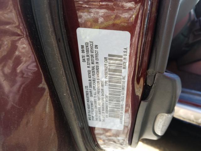 Photo 10 from auction – 1999 SUBARU LEGACY OUT with VIN 4S3BG6851X7617397
