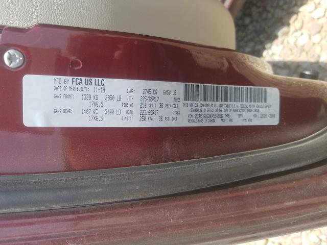 Photo 10 from auction – 2019 DODGE GRAND CARA with VIN 2C4RDGBG3KR591996
