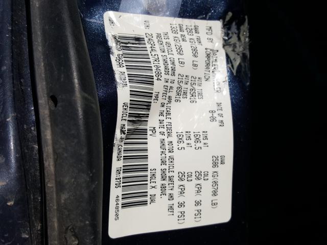 Photo 10 from auction – 2007 DODGE GRAND CARA with VIN 2D4GP44L57R104864