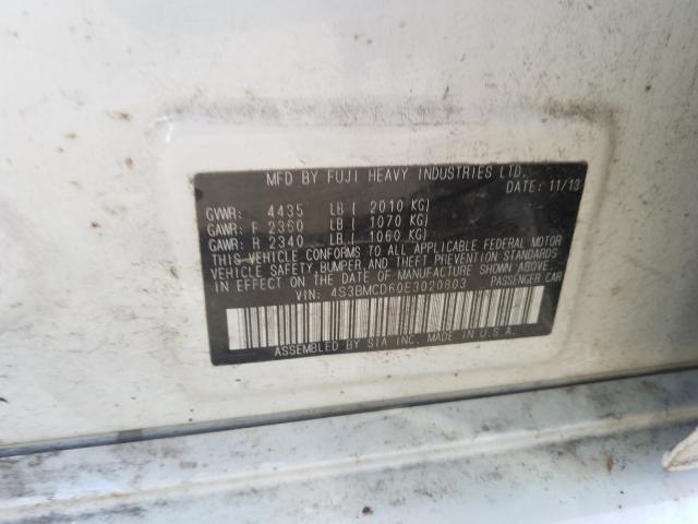 Photo 10 from auction – 2014 SUBARU LEGACY 2.5 with VIN 4S3BMCD60E3020803