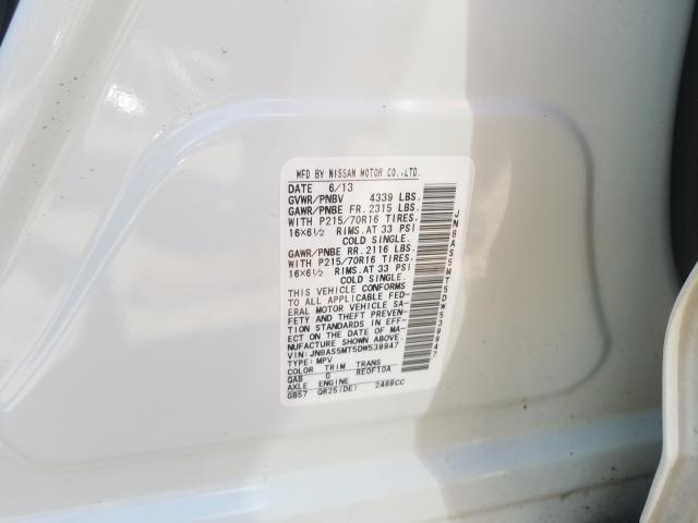 Photo 10 from auction – 2013 NISSAN ROGUE S with VIN JN8AS5MT5DW539947