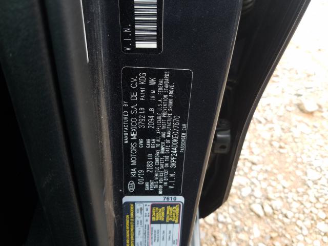 Photo 10 from auction – 2019 KIA FORTE FE with VIN 3KPF24AD0KE077670