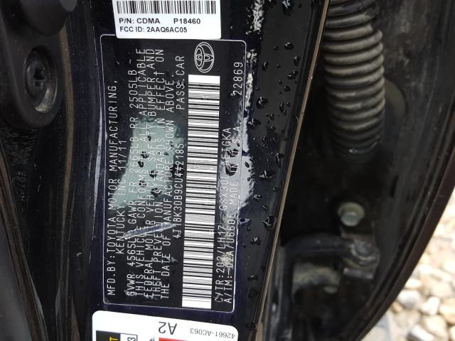 Photo 10 from auction – 2012 TOYOTA AVALON BAS with VIN 4T1BK3DB9CU442185