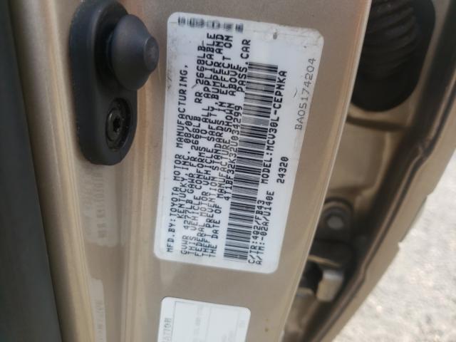 Photo 10 from auction – 2002 TOYOTA CAMRY LE with VIN 4T1BF32K32U034299