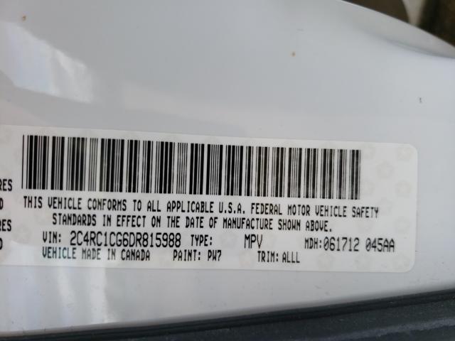 Photo 10 from auction – 2013 CHRYSLER TOWN & COU with VIN 2C4RC1CG6DR815988