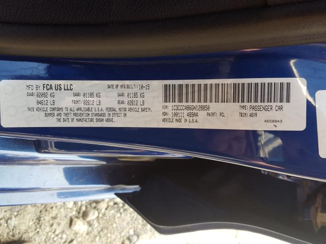 Photo 10 from auction – 2016 CHRYSLER 200 LIMITE with VIN 1C3CCCAB6GN128850