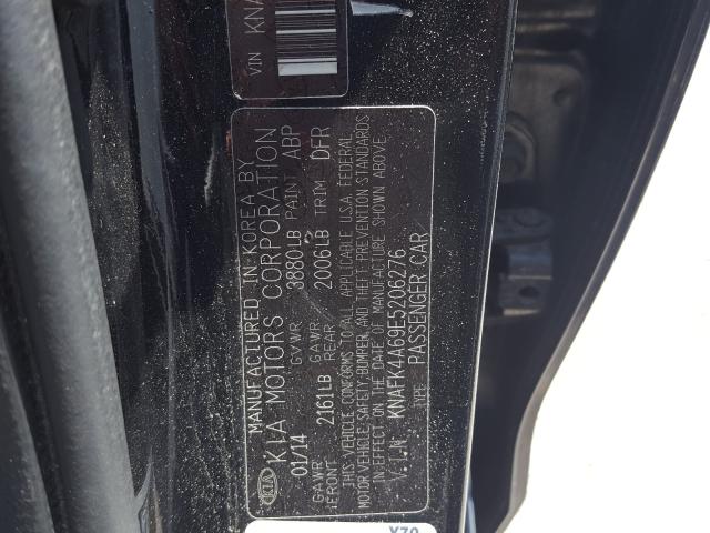 Photo 10 from auction – 2014 KIA FORTE LX with VIN KNAFK4A69E5206276