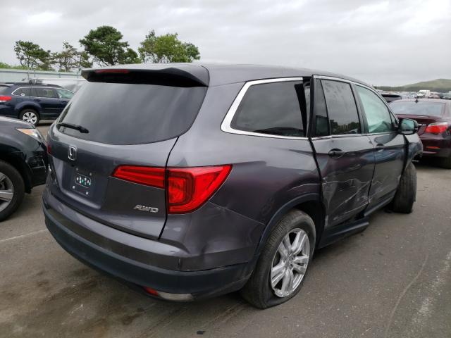 Photo 4 from auction – 2016 HONDA PILOT LX with VIN 5FNYF6H17GB049354