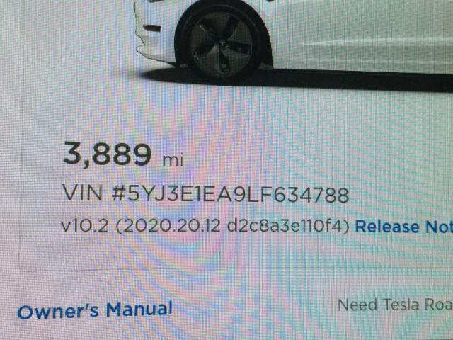Photo 8 from auction – 2020 TESLA MODEL 3 with VIN 5YJ3E1EA9LF634788